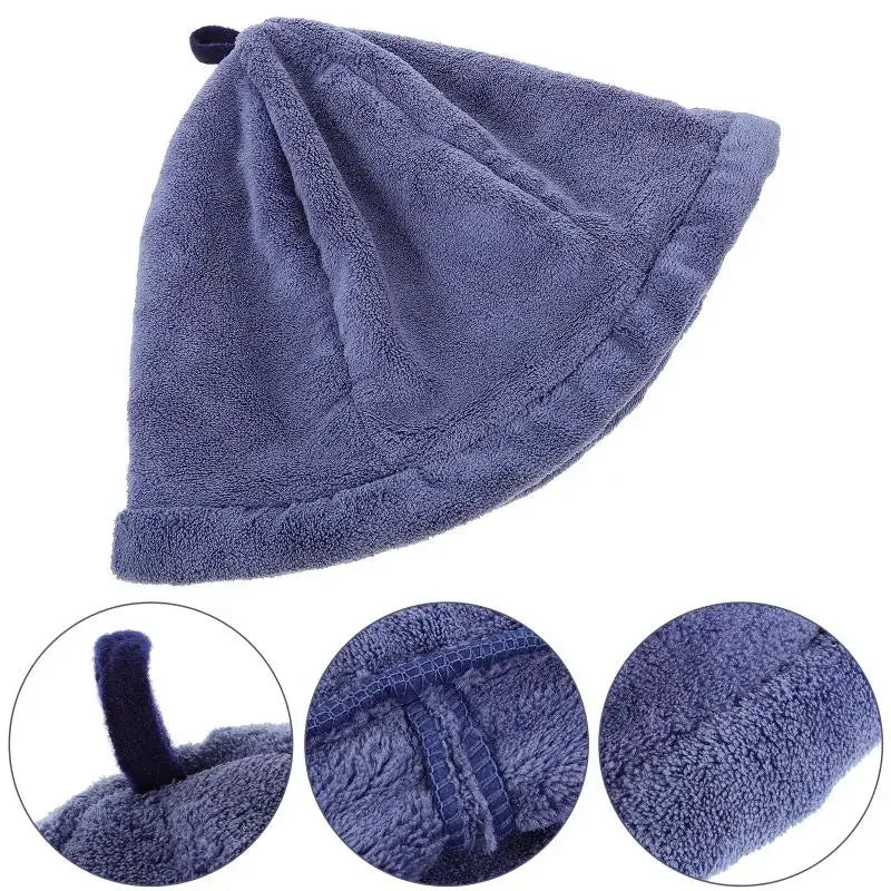 Coral Fleece Fisherman Hat Sauna Bath Headwear Shower Cap Bathroom Supplies Felt Sauna Hat Steam Room Cap Household Merchandises