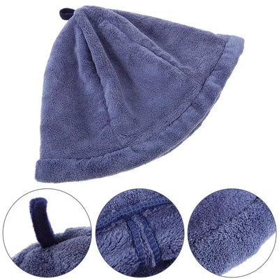 Coral Fleece Fisherman Hat Sauna Bath Headwear Shower Cap Bathroom Supplies Felt Sauna Hat Steam Room Cap Household Merchandises