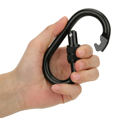 Carabiner 7075 Aviation Aluminum Outdoor Climbing Mountaineering O Shape Automatic Lock Development Safety  Carabiner