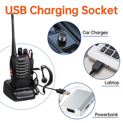 2PCS Wholesale BAOFENG BF 88E Portable Two-Way Amateur Radio Handheld Walkie Talkie Charable DMR GMRS Batteries Model BF-88E