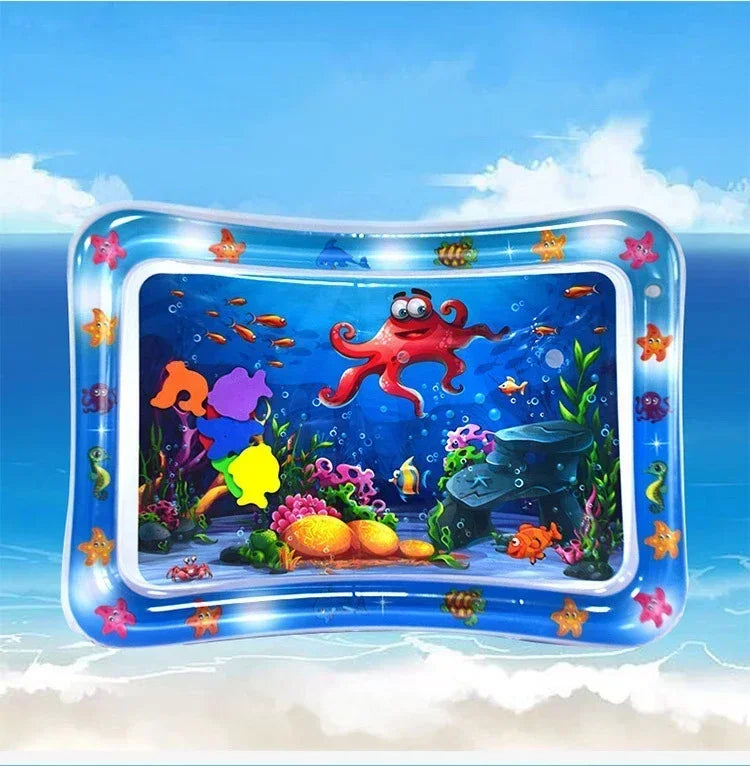 Summer Inflatable Water Mat PVC Playmat Toddler Activity Play Center Water Mat for Babies Early Education Developing Summer Toy