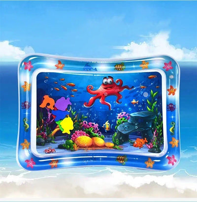 Summer Inflatable Water Mat PVC Playmat Toddler Activity Play Center Water Mat for Babies Early Education Developing Summer Toy