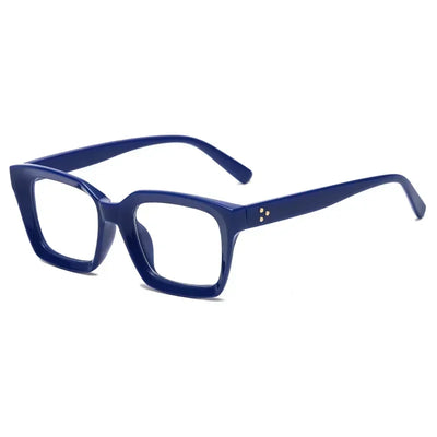 Blue Light Blocking Reading Glasses Frame Square Flat Mirror Round Face Anti-blue Glasses Men and Women Fashion