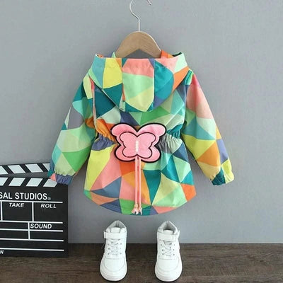 Baby Girls Cute Rabbit Hooded Casual Zipper Jacket| Spring |Autumn |Christmas |Outerwear Coat 1 2 3 4 5 6 Years |Kids Clothes