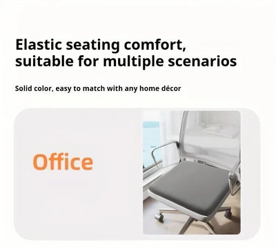 [Ergonomic Seat Cushion] Ergonomic Extra Large Seat Cushion | Supportive High-Density PU Foam, Non-Slip Bottom, Soft Knit Cover