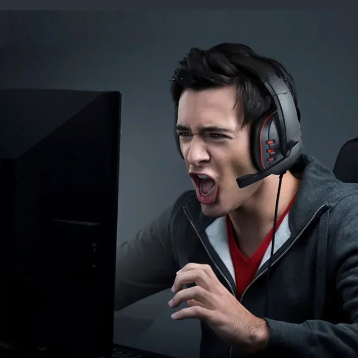 3.5mm Wired Gaming Headphones Game Headset Noise Cancelling Earphone with Microphone Volume Control for PS4 Play Station 4 PC