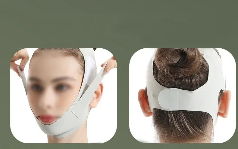 Portable Adjustable Face Tightening Bandage Face Lifting Belt Breathable V Shaped Slimming Bandage Resuable Facial Lifting Strap