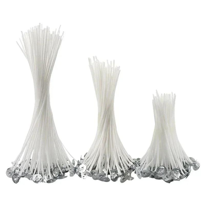 103pcs/set original smokeless candle wicks soy wax core woven cotton kerosene lamp line wood accessories candles making