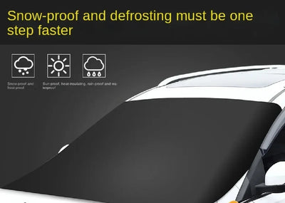 Magnetic car snow shield Car sun shield Thickened frost protection and sun protection car cover