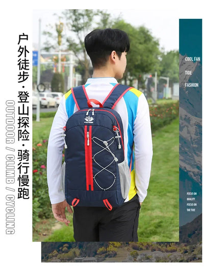 Outdoor Backpack Oxford Buden Mountain Riding Backpack Ultra Light Multifunctional Casual Foldable Backpack Large Capacity