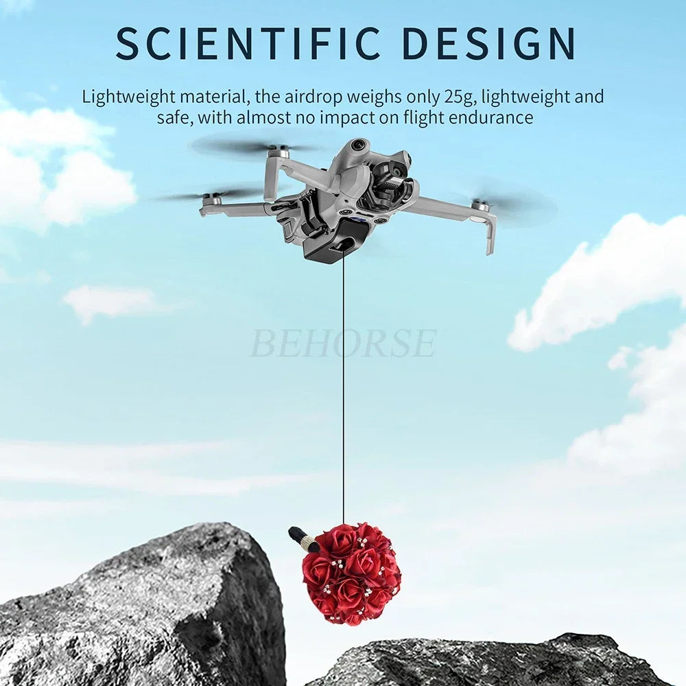 Drone Outdoor Remote Airdrop For DJI Air 3S Transport Delivery Device Dispenser For DJI Mini 4 Pro/Air 3 Thrower Accessories
