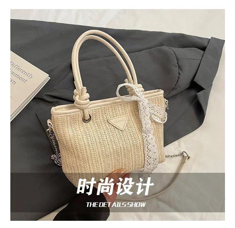 High-quality designer tote bag for women - spacious leather handbags with reinforced handles & fashionable metal logo