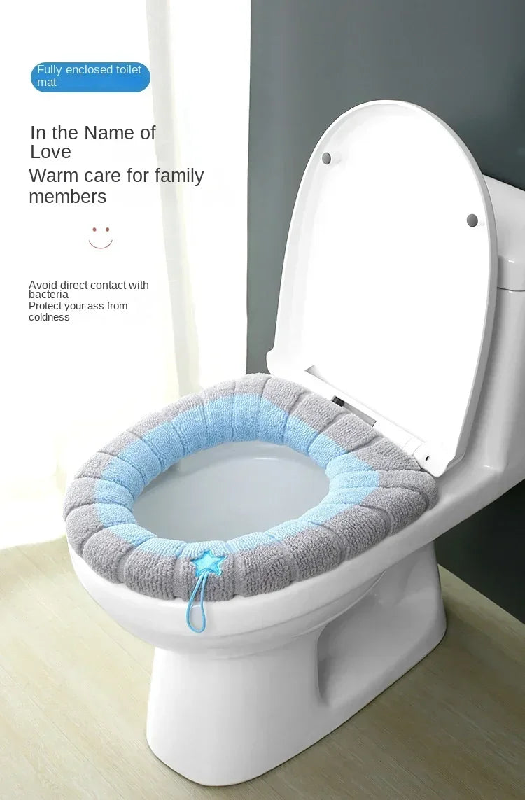 Winter toilet seat cushions bathroom toilet seat cushions handle thicker soft washers with toilet seat insulation accessories