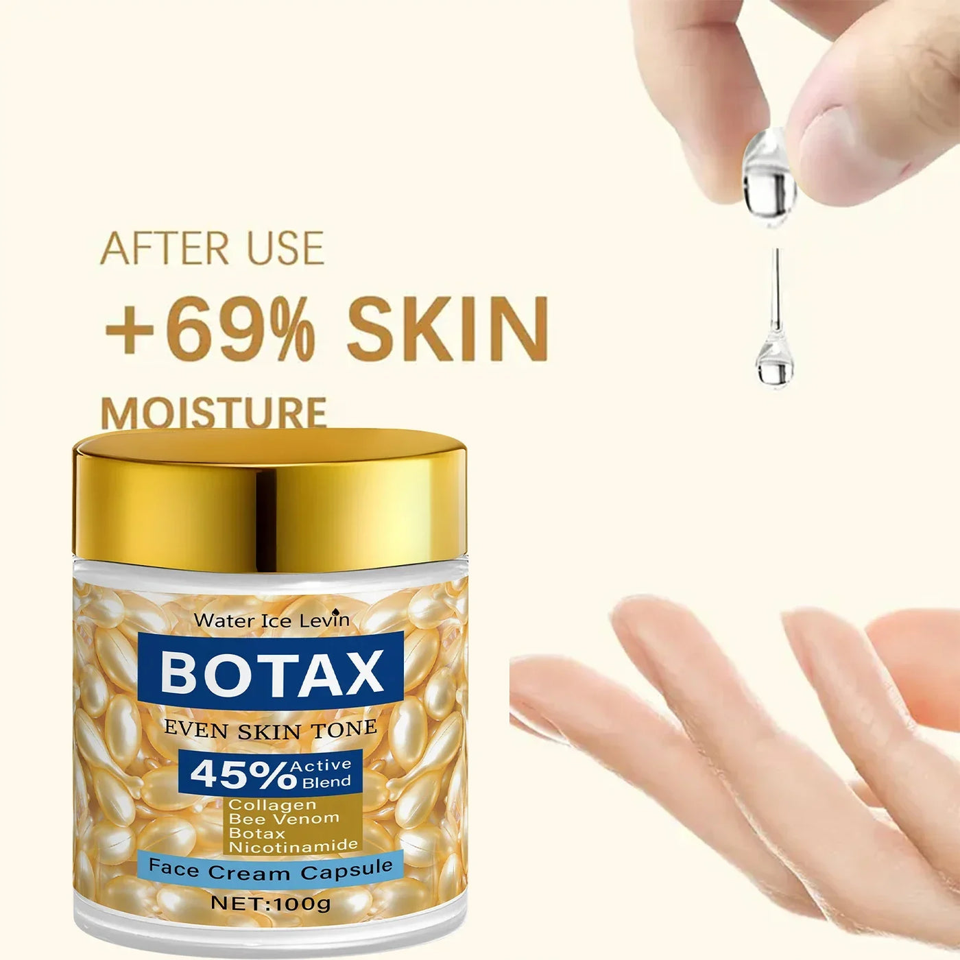 Retinol Firming Face Moisturizer for Day and Night Use with Vitamin C and Hyaluronic Acid for Hydrating and Nourishing Skin