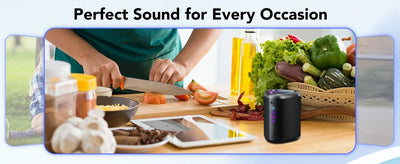 Bluetooth Speaker, 2025 Portable Wireless Speakers with Led Light, Bluetooth 5.4, 24H Playtime, Enhanced Bass, IPX7 Waterproof