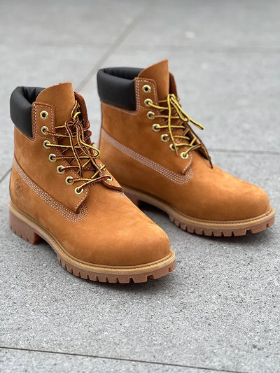 Hiking boots Men's High Help Work Suit Boots Cowhide Yellow Boots Cotton Shoes ClimbiWaterproof Shoes Lovers Shoes Yellow Boots