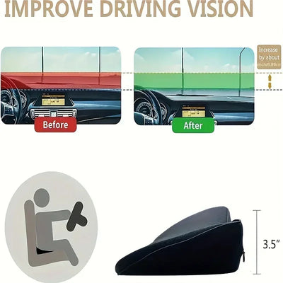 Car Seat Cushion, 2 in 1 Memory Foam Seat Pad for Sciatica and Lower Back Pain Relief, Seat Cushion for Car Seat Driver