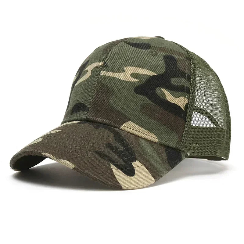 Fashion camouflage baseball hats for men and women summer outdoor sports sunshade net curved brimmed sunscreen ha
