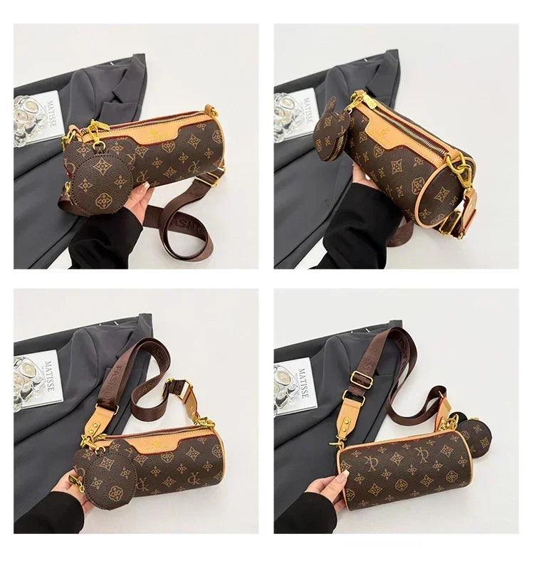 Famous designer popular classic elegant handbags leather ladies crossbody shoulder bag versatile and chic for evening