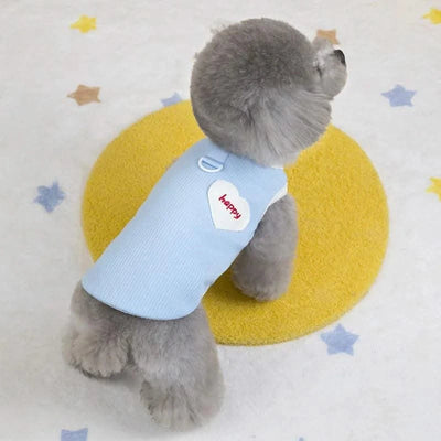 Pet Clothes Dog Vest Summer Breathable Sleeveless Hoodies Blue Purple Clothing Puppy Sweatshirt Tank Top Costume For Small Dogs