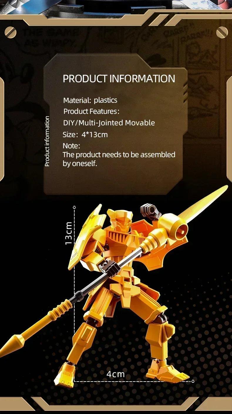 Multi-jointed movable shapeshift robot warrior 3d printed knight mannequin dummy toys kids adults parent-children games