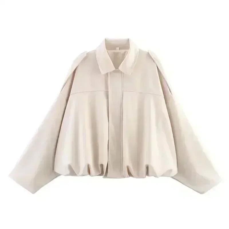 Women’s jackets spring chic elegant outerwear loose warm coat youth fashion