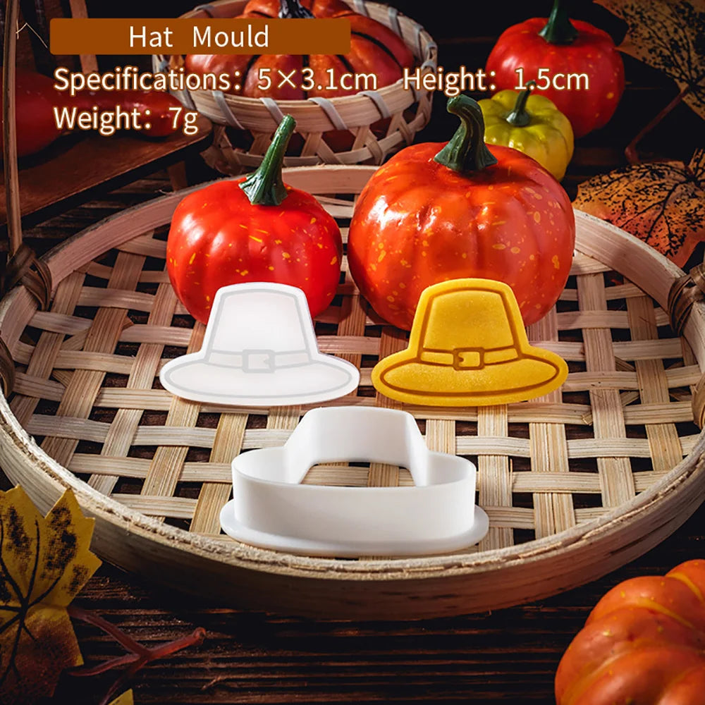 Thanksgiving Theme Cookie Molds Fondant Cutter Pastry Decoration Mold Kitchen DIY Baking Supplies