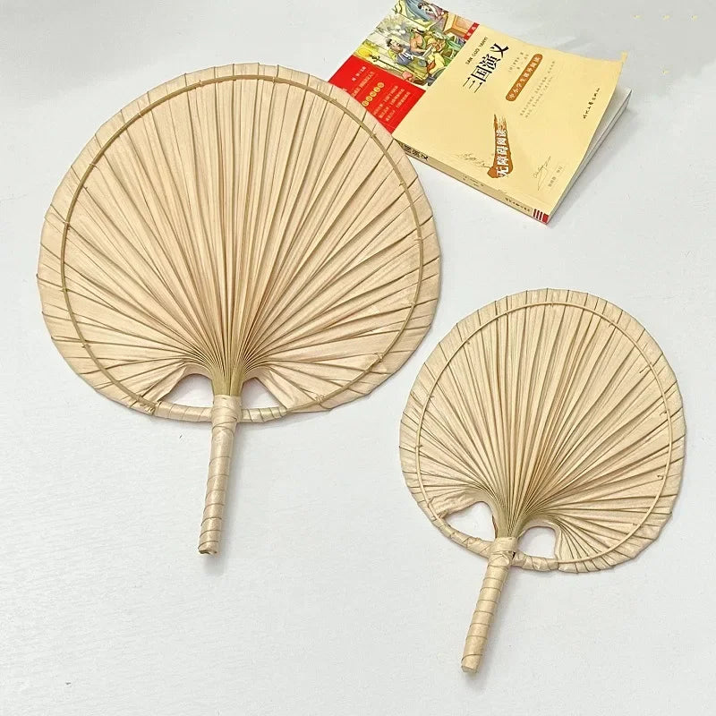 Hand Fans Hand Made Fan Rattan Decoration For Wedding Natural Palm Leaf Woven Fans Wall Art Decor For Farmhouse Ornaments
