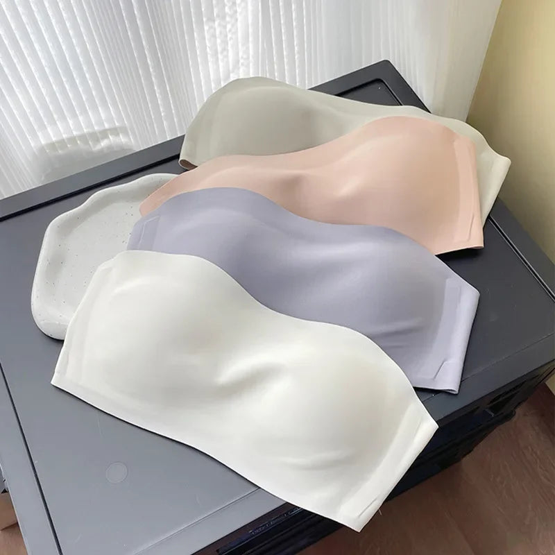 Women Sexy Strapless Bra Push Up