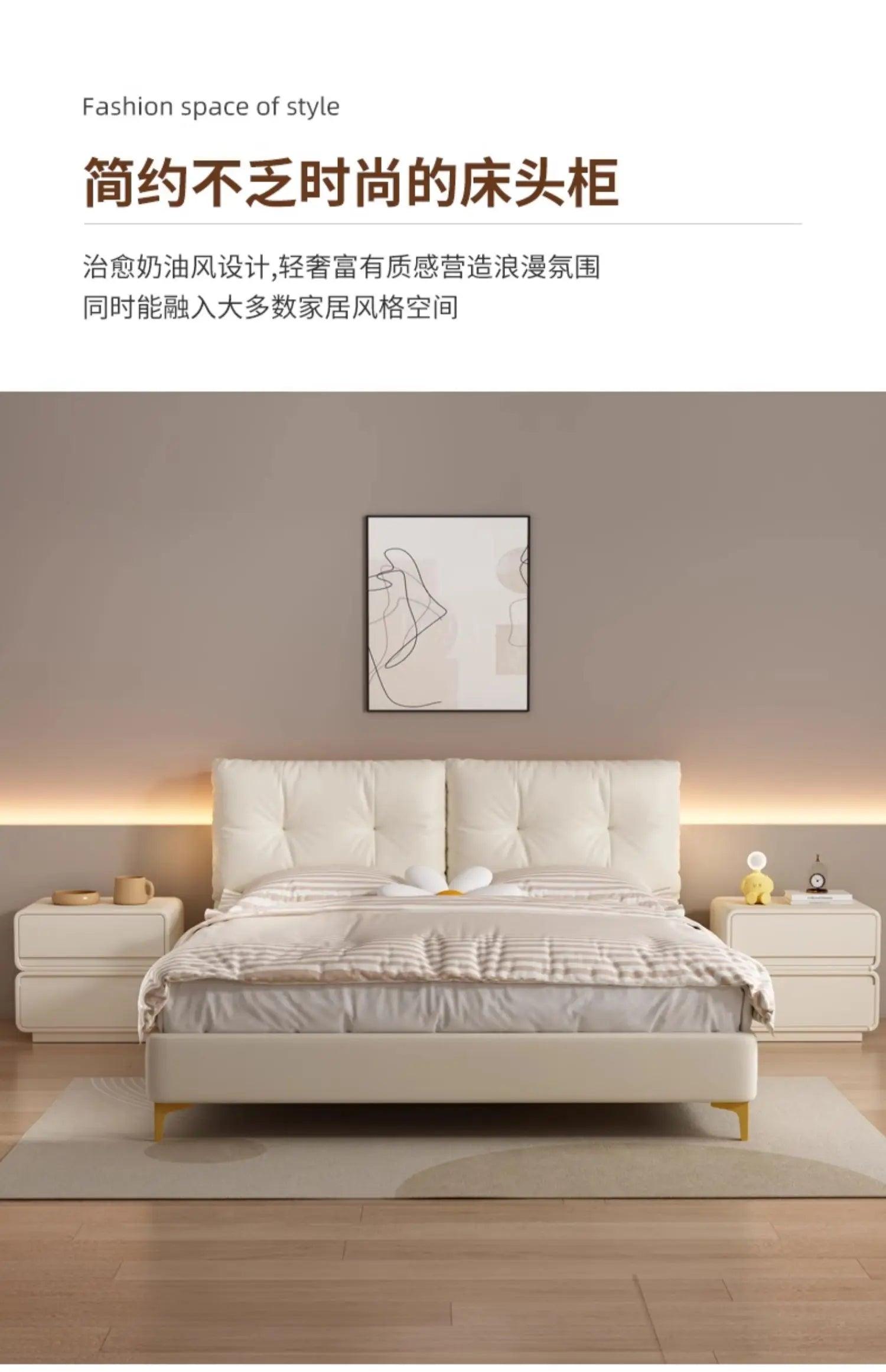 Decorations nightstands gloss decor modern elegant glamour luxury mesita de noche dormitorio home furniture
