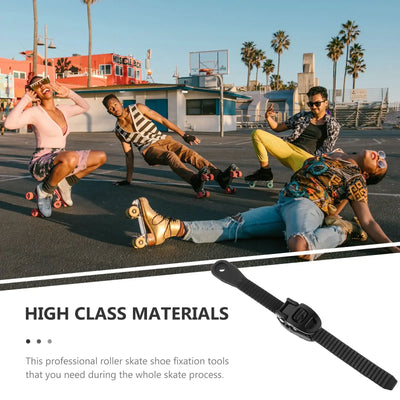 2 Sets Shoe Laces Professional Buckle Straps Adjust Roller Skate Shoes Ice Skates Fixing Skating Roller Accessories