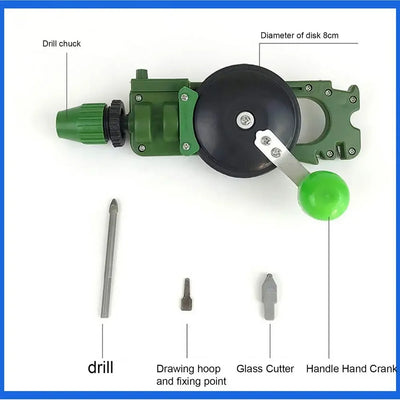 Powerful Manual Drill DIY Woodworking Hand Drill DIY Tool Hand Drill Woodworking Multifunctional DIY Tool Teaching Supplies