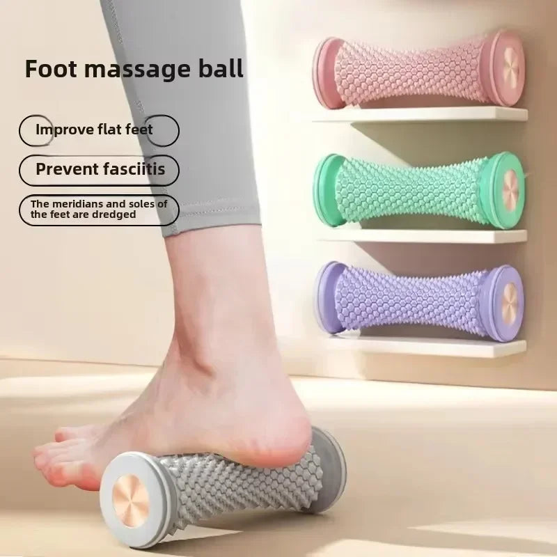 1 Pc Foot Roller Massager Yoga Plantar Fascia Roller Home Fitness Fingerpressure Board Muscle Relaxation Foot Roller Stick Impro