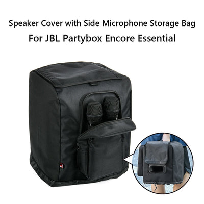 Speaker Cover with Side Microphone Storage Bag Protective Speaker Case Dustproof for JBL PartyBox Encore Essential Party Speaker
