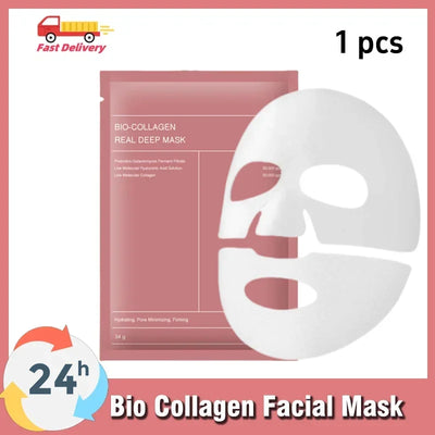 Bio-Collagen Face Mask Anti-Wrinkle Firming Overnight Mask With Hydrolyzed Moisturizing Refreshing Brightening Repair Skin Care