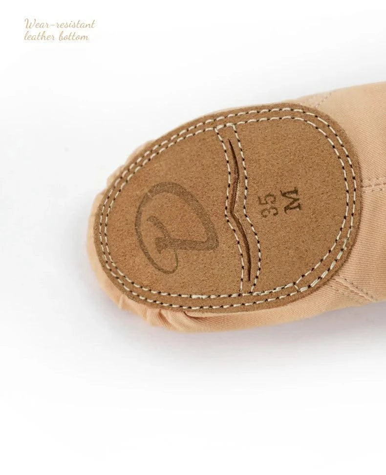 Ballet Dance Shoes for Women Girls Teenager Big Split Sole Ballet Shoes Children Adult Elastic Ballet Practice Dancing Slippers