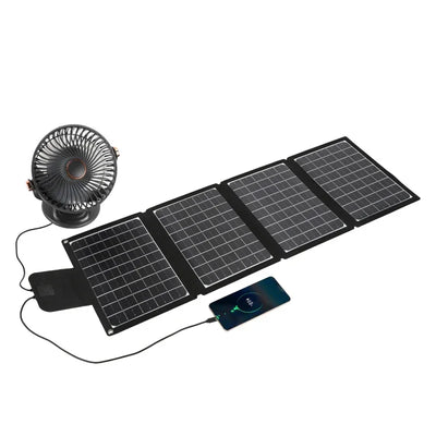 Foldable Solar Panel - Portable Plate Charger USB Full Time Power Solars Panels for Phone PowerBank Mobile Emergency Supply