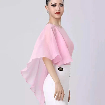Pink Latin Dance Tops For Women