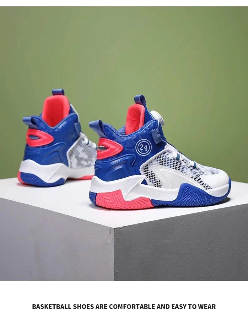 2025 New Children's Basketball Sports Shoes for Boys High Quality Running Kids Shoes Child Sneakers Non-Slip School Shoes - Elanique