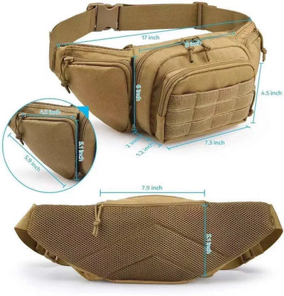 Tactical Waist Pack Nylon Bodypack Hiking Phone Pouch Outdoor Sports Hunting Climbing Camping Belt Bags