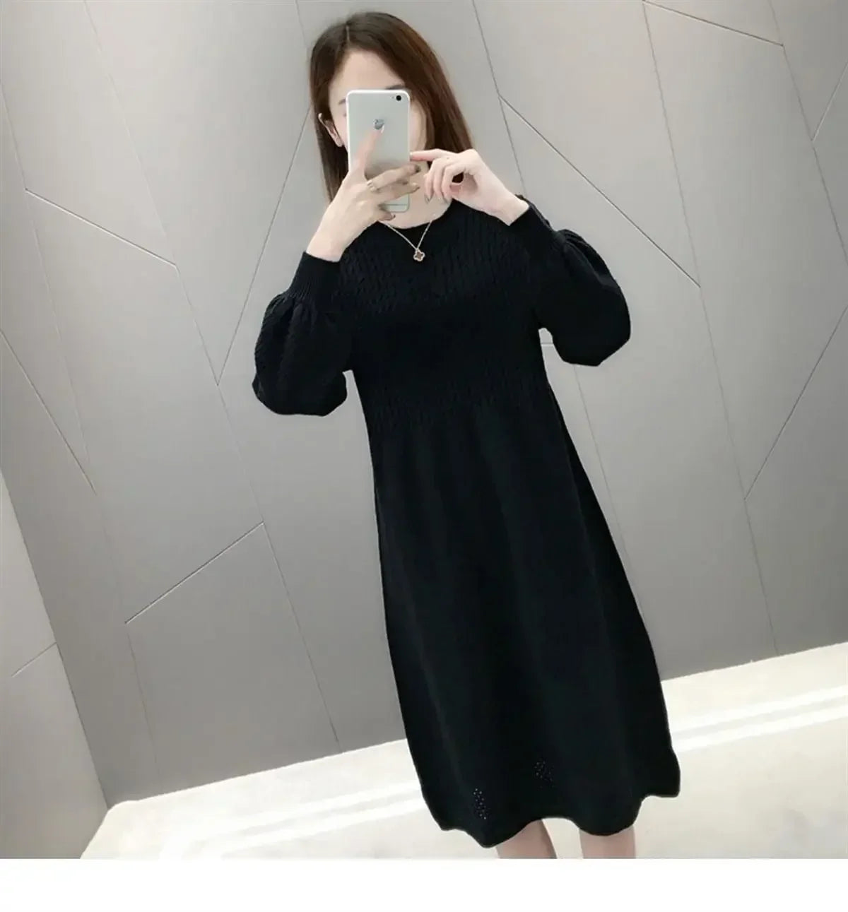 Crochet Dresses for Women Trendy Chic and Elegant Pretty New In Woman Knitted Dress Autumn Winter High Quality Luxury Aesthetic