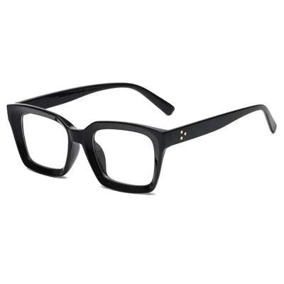 Blue Light Blocking Reading Glasses Frame Square Flat Mirror Round Face Anti-blue Glasses Men and Women Fashion