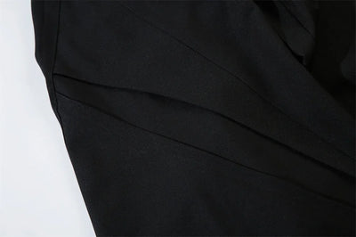 Spliced Wide Leg Pants Mens Solid Color Spring Summer Casual Streetwear Loose Wide Leg Trousers Men