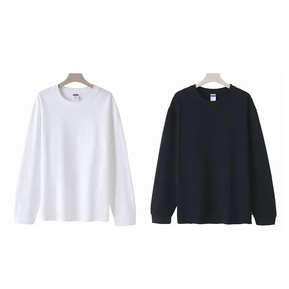 Men's Long Sleeve Cotton Loose Fit T Shirts|  Tees | Tanks | Casual & Classic Moisture Wicking Heavyweight T-shirts for Men