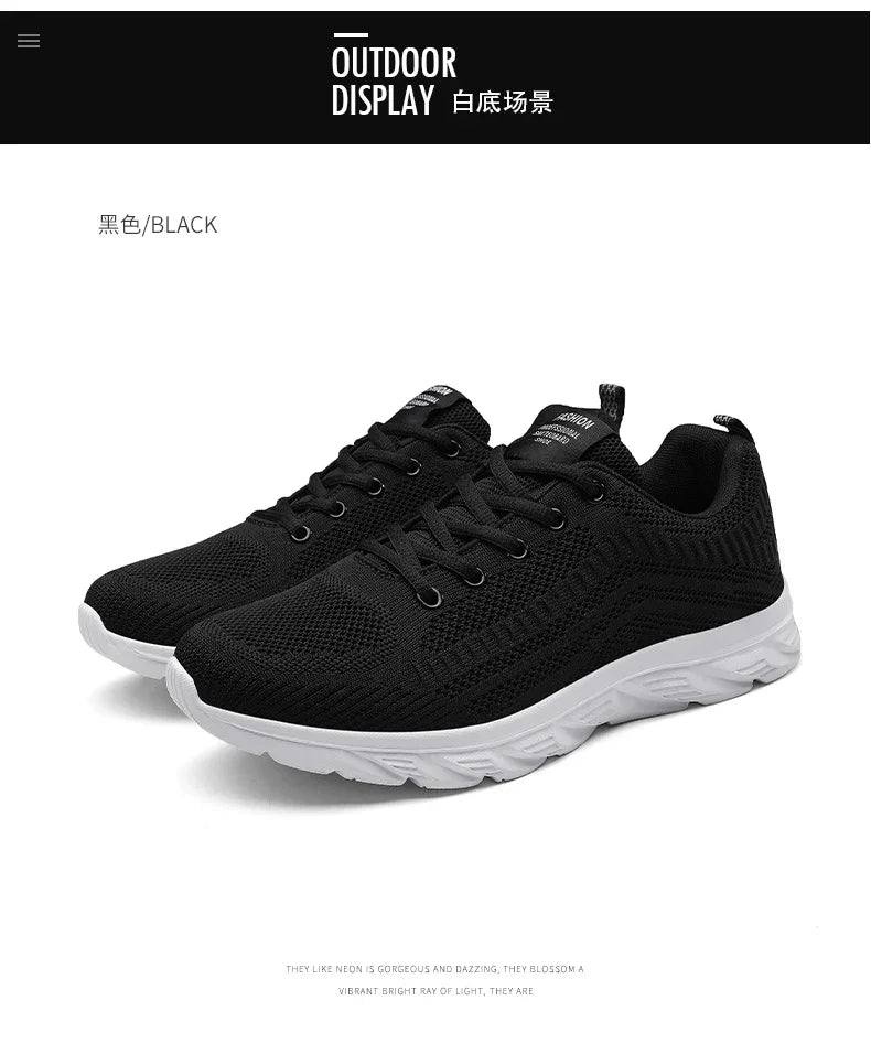 New Athletic Shoes for Men Shoes Sneakers Black Casual Men Mesh Sneakers Breathable Tennis Running Walking Gym Men Shoes