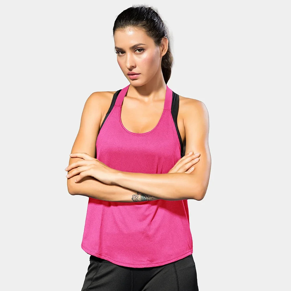 Women Gym Tops Black Sleeveless Yoga Top Women Fitness Shirt Gym Vest Running workout Sports Tops Letter Backless Shirt