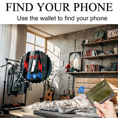 Wallet tracker card for  AIR TAG Smart Billetera con Localiz carteras mujer with Tracker bolsas mujer billetera find my cartera