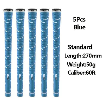 5Pcs Golf Grips Multiple Colors Grip Rubber Non-slip Standard Golf Club Grips Iron and Wood For Men And Women Golf Accessories
