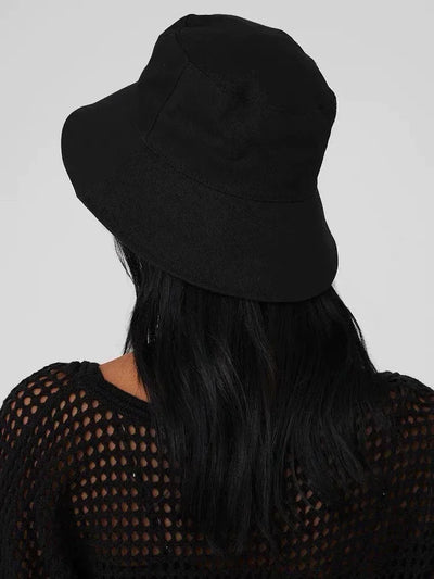 Women Fisherman Hats Sunscreen Hat Travel Beach Hat Solid Color Girls Outdoor Sun Cap