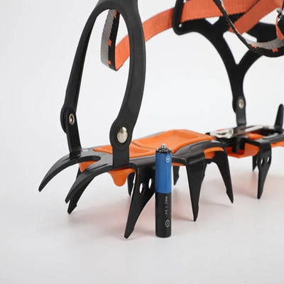 12 Tooth Ice Snow Crampons Anti-Slip Climbing Gripper Shoe Covers Spike Cleats Stainless Steel Snow Skid Crampon For Sport